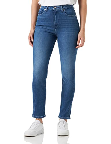 Tommy Hilfiger Damen Jeans Slim Cigarette High Waist, Blau (Suki), 33W /...