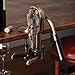 Wine Enthusiast Legacy Corkscrew – Durable Wine Opener with Black Marble Handle & Solid Metal Construction - Long Lasting Cork Removal with Tabletop Mount (Antique Bronze)