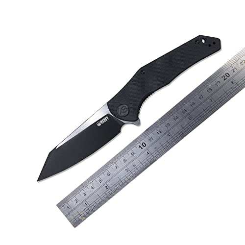Kubey Ku158C Flash Folding Camping Knife G10 Handle And 3.8 Inch D2 Blade Ball Bearing Pocket Knives For Hiking Hunting And Camping #TOP6