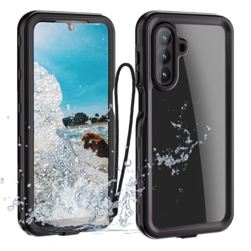 IP68CASE Funda Coque pour Samsung Galaxy A26 5G étanche et résistante aux chocs avec protecteur d'écran intégré anti-poussière - Protection intégrale à 360 degrés - Noir