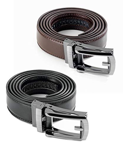 Preisvergleich Produktbild Automatik Click Gürtel, Leder, Farbe braun