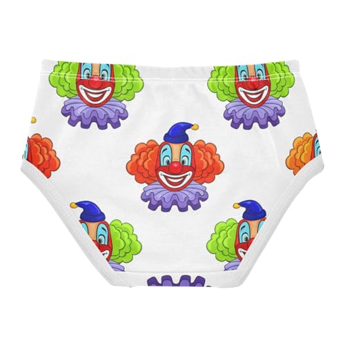Vintage Cartoon Colorful Clown Girls Underwear Toddler 2t Cotton Cute Panties Girl Animal Kids Undies Briefs2