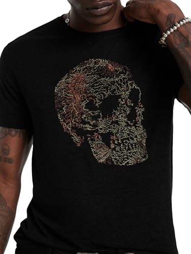 John Varvatos Men's Embriodered Skull Tee2