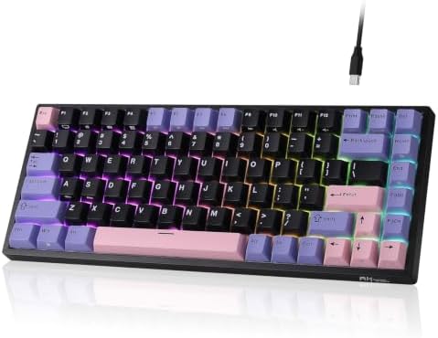 RK ROYAL KLUDGE RK84 Wired 75% RGB Hot Swappable Mechanical Gamin...