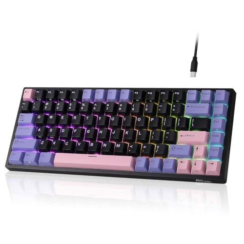 Image of RK ROYAL KLUDGE RK84 Wired 75% RGB Hot Swappable Mechanical Gaming Keyboard | 84-Keys Compact TKL Gaming Keyboard w /Programmable Software for Mac /Win, Sound Absorbing Foam, PBT Keycap, Custom Switch