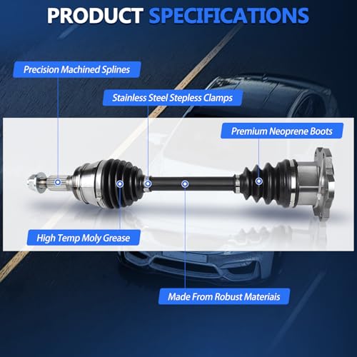 Image of Maxfavor CV Axle Front Fit for 2007 2008 09-2020 Chevy Silverado 1500 Tahoe