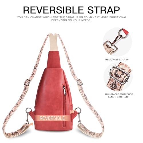 HiChiclife Sling Bag for Women Crossbody Bags for Women Trendy Crossbody purse Fanny Pack Chest Bag for Travel — view 5
