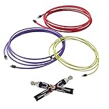 Crossrope Speed Performance Set with 3oz., 6oz. & 9oz. Jump Ropes – High-Intensity Jump Rope Fitness Training for Speed, Performance, Double Unders & Advanced Skills - 8’ Length - Small
