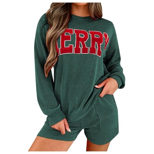Pyjama de Noël femme court short velours bordeaux confortable imprimé Merry