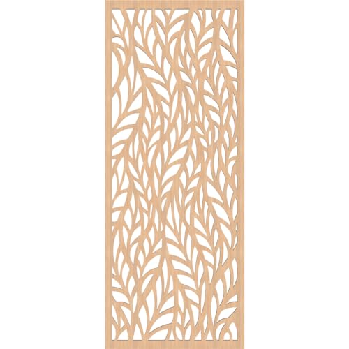 Image of Ortonville Decorative Pierced Fretwork Wood Wall Panels, 19 3 /8 inchW x 49 3 /8 inchH x 3 /8 inchT, Hickory