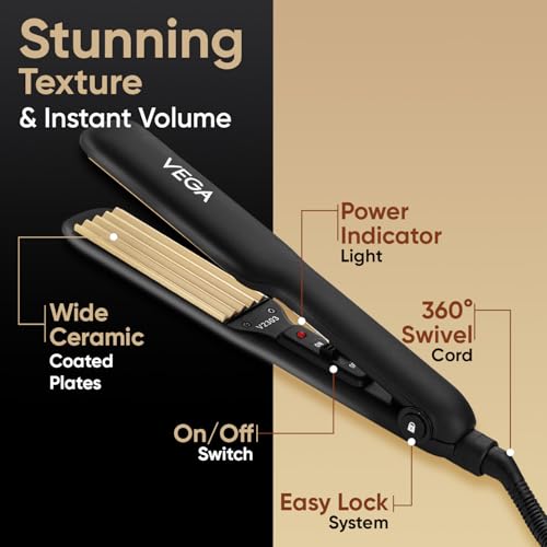 VEGA Classic Hair Crimper Black - Image 5