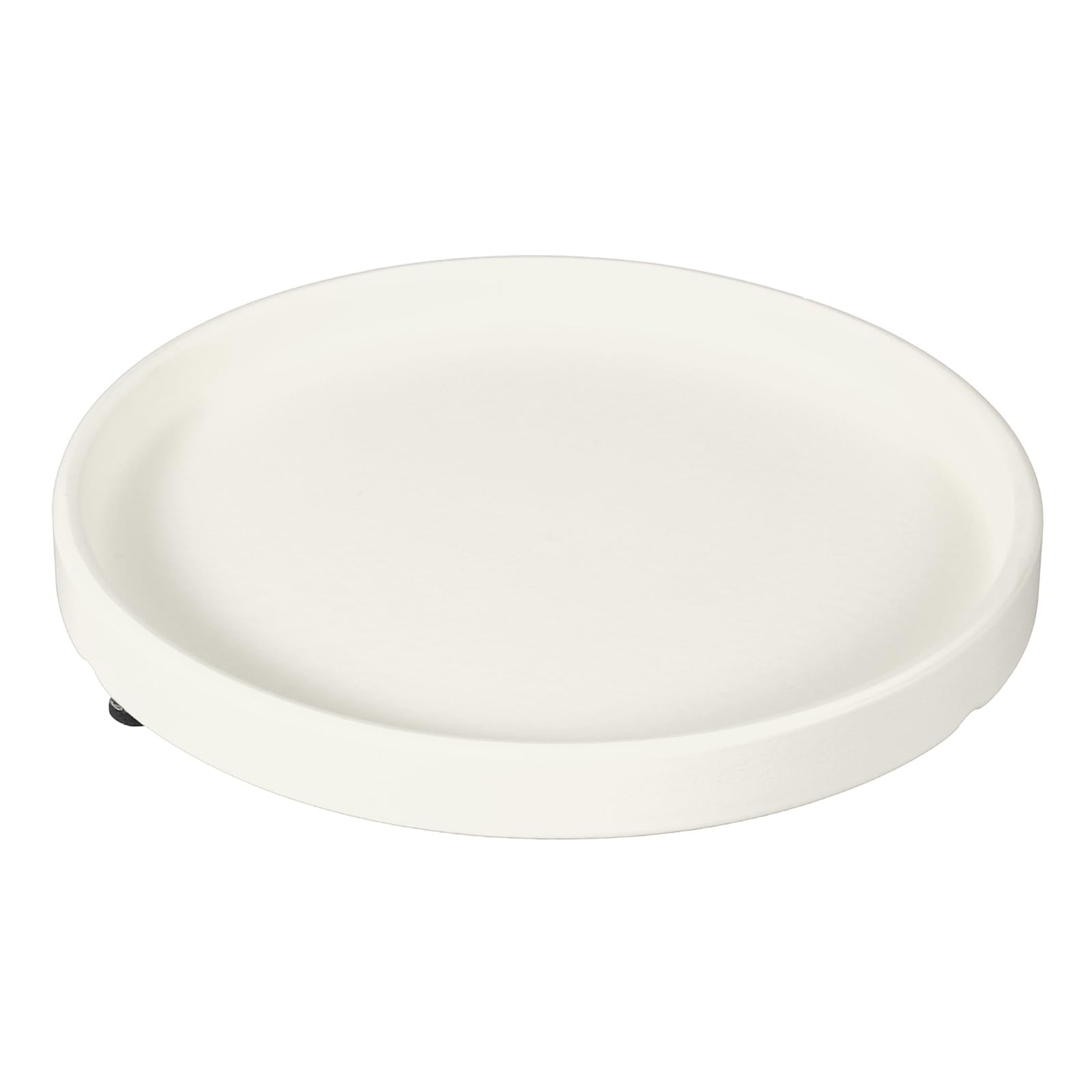 YELARXI 7.9 Inch Ceramic Plant Saucers, Round Flower Planter Water Trays Ceramic Plant Saucer Pot Tray -Fitting for (Outdoor/Indoors/Garden/Planting/Water/Flower/Coffee) Beige