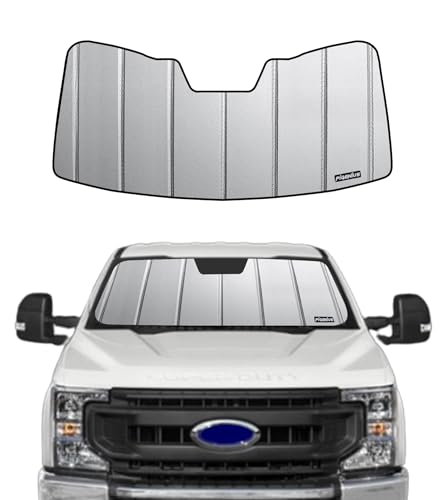 Pigenius Windshield Sun Shade for Ford F-250/F-350/F-450/F-550/F-600 2017-2022 Front Window ...
