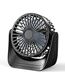 Smilebridge 10000mAh Battery Operated Desk Fan, Portable USB Rechargeable Personal Fan with 3 Speeds, 360° Rotation & Quiet Motor, Small Table Cooling Fan for Office, Bedroom, Travel and Camping