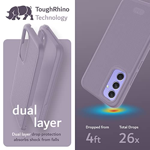 Image of TUDIA [MergeGrip Designed for Samsung Galaxy A54 5G Back Cover (2023), [Drop Tested] Dual Layer Shockproof Slim Military Grade Non-Slip Tough Heavy Duty Protection - Purple