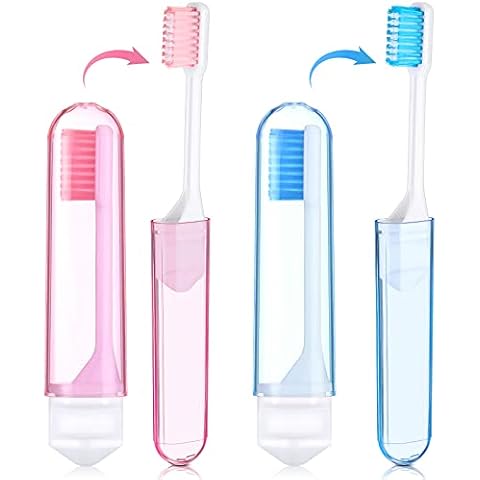 2 Cepillos de Dientes de Viaje Plegables Suaves Cover