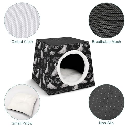 Abri pour animaux de compagnie chaud et doux : capsule spatiale chat