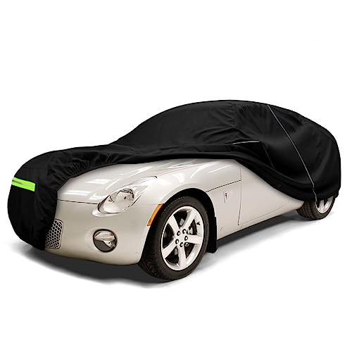 Image of Waterproof Car Cover Replace for 2006-2010 Pontiac Solstice /GXP 2-Door Coupe & Roadster, 210T All Weather Classic Car Covers with Zipper Door & Lock for Snow Rain Dust Protection