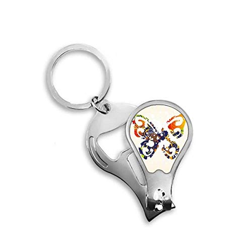 Coupe-ongles pour ongles épais avec motif papillon graffiti et coupe précise