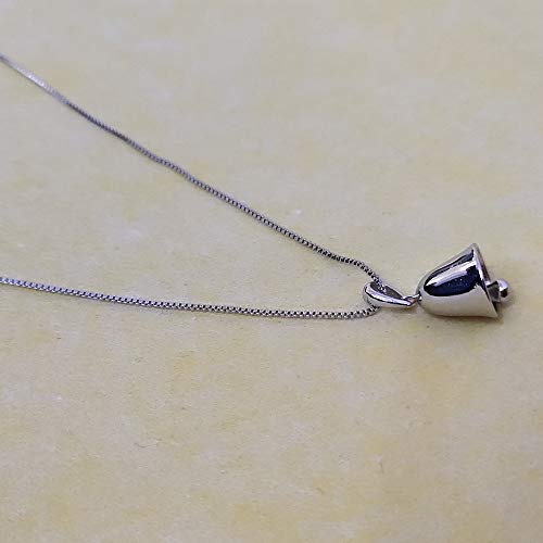 Oidims Bells Pendant Necklace for Women Cute Musical Lucky Charms Dangle Collar Choker Necklace Chain Fashion Jingle Bell Personalized Silver Plated Dainty High Polish Best Friends Daughter Jewelry3