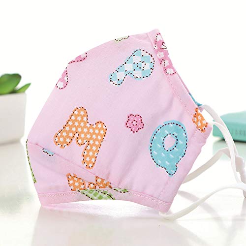 Cartoon Anti Dust Face Protective Coverings Fashion Cute Cotton Reusable for Children (C)