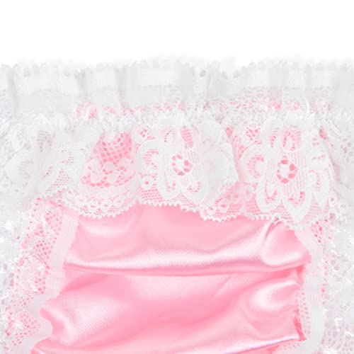 Satini Men's Satin Frilly Sissy Thong Tanga Knickers Briefs Panties4