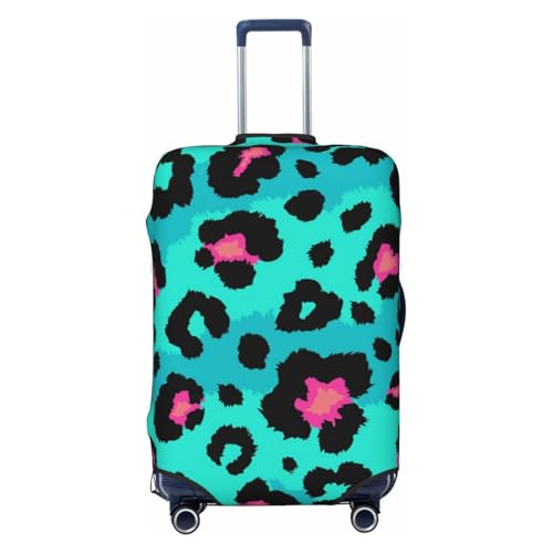 Leopard Print Travel Luggage Cover Suitcase Protector Bag,Double-Sided Printed Fits 18-32 Inch Luggage,Baggage Covers For Kid And Adult,Small