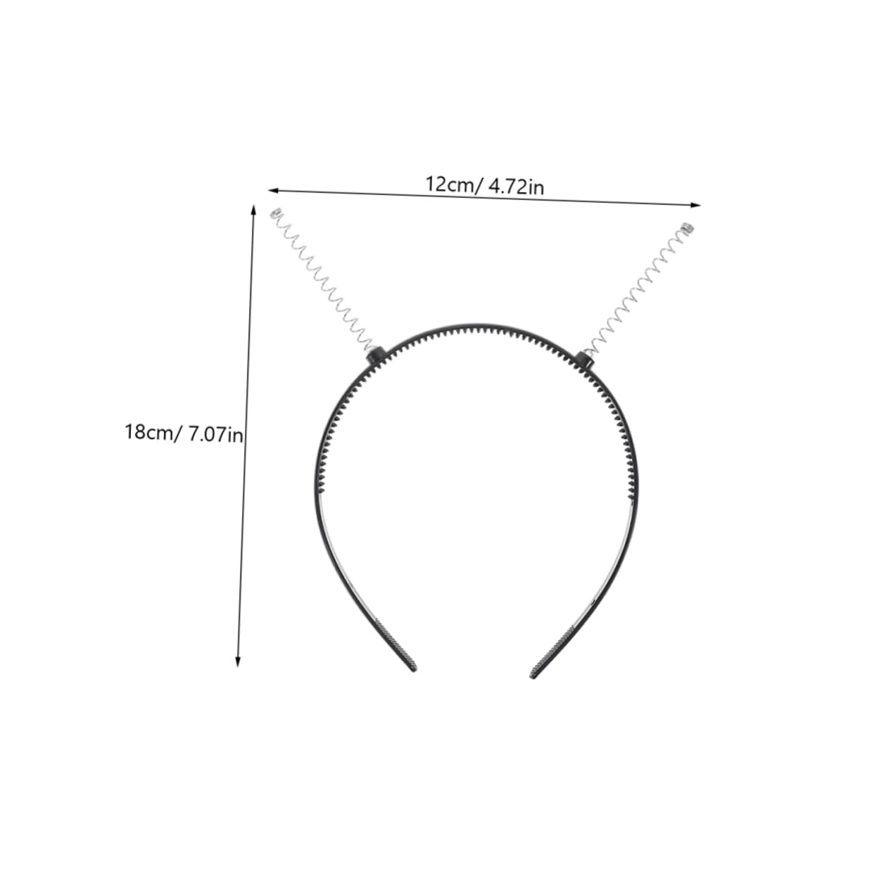 24 Pcs Plastic Headband Frames Black for Women DIY Craft Projects image 2