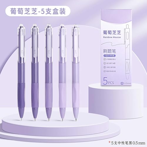 5 bolígrafos neutros 0.5mm tinta rápida y suave miniatura 2