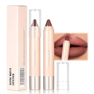 Ultra Matte Nude Lipstick Crayon – Waterproof, Long-Lasting, High-Pigment, Non-Stick Cup Lipstick For Women, Perfect Lip Liner & Makeup Gift 04 Brown Sugar
