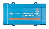 Ce convertisseur VICTRON Energy appartient à la gamme PHOENIX qui représente les petits convertisseurs pur sinus au meilleur rapport qualité / prix du marché. Le rendement est excellent autour de 90% et il est adapté à tout type de batterie. Il est donc l'instrument essentiel de conversion pour une installation photovoltaïque ou éolienne. Le convertisseur Victron Phoenix 24/500 est préconisé pour une batterie d'une