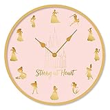 Pyramid International Disney Princesses Wall Clock (Strong at Heart) 25cm Diameter - Official Merchandise