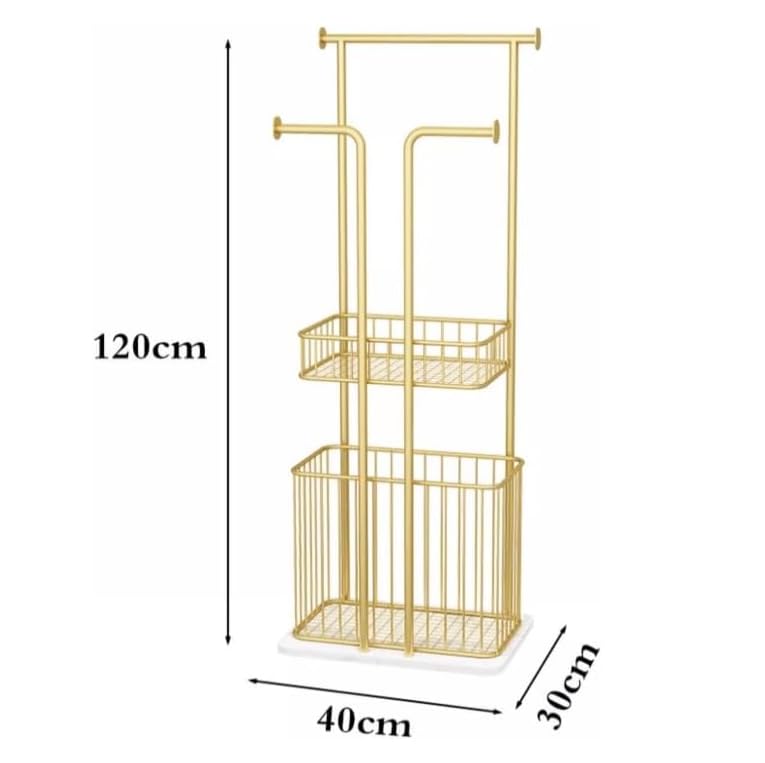 Toallero con base de mármol para organizar el baño familiar 2