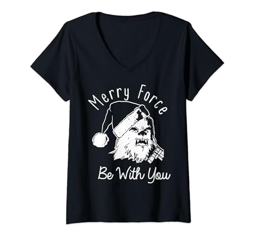 T-shirt Star Wars Noël femme col V coton léger alternative au pull