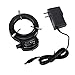 HAYEAR 144 LED Ring Light Lamp Illuminator Lighting Sourse for Industry Stereo Biological Microscope Camera with Power Adapter HY-144B (Black)