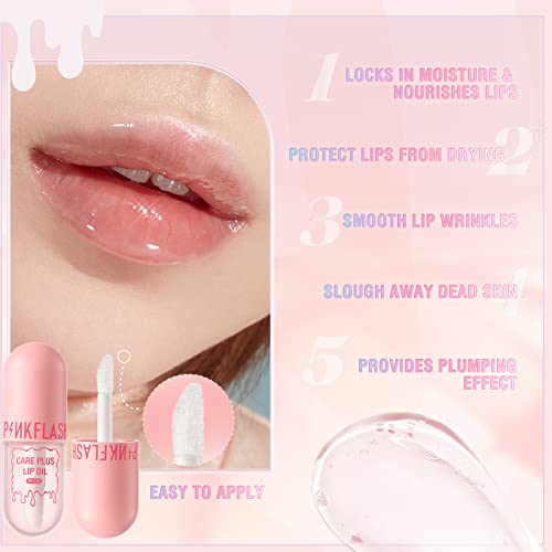 Rosarden Crystal Jelly Moisturizing Lip Oil,Lip gloss Plumping Lip Gloss Makeup Sexy Plump Lip Tinted Lip Plumper Hydrating Polished Lips Oil Lip Glow Oil Lip Care, 1 ml - Image 6