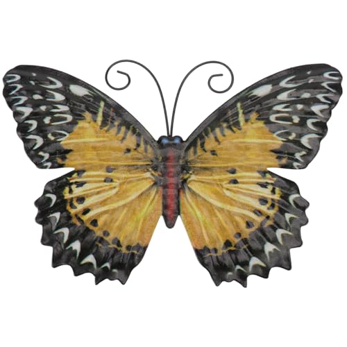 PRETYZOOM 1 Pieza De Hierro Forjado Colgante De Mariposa Pared De Jardín Decoración De Pared Escultura De Pared De Hierro Escultura De Pared De Metal Mesa Placa De Pared Adorno Grande