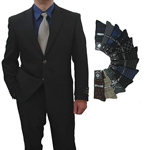 Sharp Hand Tailored Men 2B Dress Blazer w/1 Pair of Socks, Size 36S-56L