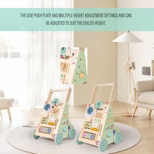 Andador de madera para niños el regalo de cumpleaños ideal para bebés que empiezan a caminar 6