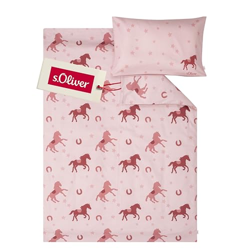 s.Oliver Kinderbettwäsche Junior Pferde 100 x 135 cm - 100% Baumwolle,...