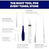 ORAVIX Tonsil Stone Remover - Tonsil Stone Removal Kit - Tonsillolith Remover Tool - Tonsil Cleaner - Fight Bad Breath - Tonsil Stone Removal Tool - Oral Irrigator - Tongue Scraper - 7 Pieces