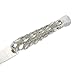 Juvale Wedding Cake Cutting Set - Stainless Steel Silver Forged, 13 In Knife & 10.5 in Server - Diamond Cake Knife & Server for Weddings & Anniversaries - Faux Crystal Ribbon Accents