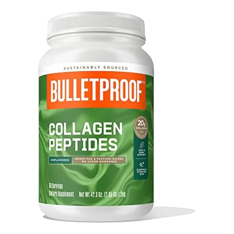 Bulletproof Unflavored Collagen Peptides Powder, 42.3 Ounces, Grass-Fed Collagen Protein and Amino Acids for Skin, Bone and Joint Support, Pasture Raised, No Added Hormones Cover
