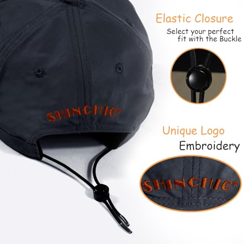 Image of Mens Waterproof Baseball Cap Womens Rain Hat Quick Dry Running Hat with Sweatband Outdoor Golf Breathable Sports Cap