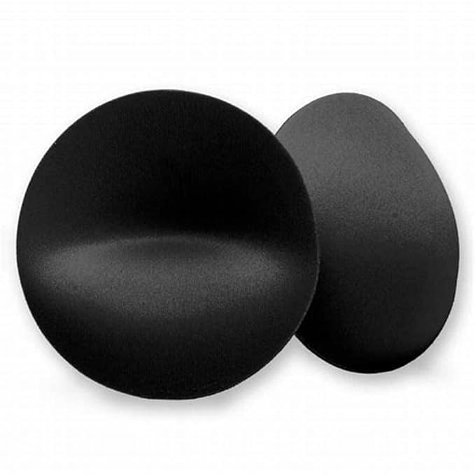Women's Round Smart Skin Cups Bra Pads Inserts, Blouse Pads/Blouse Cups foam sports bra pads (34, Black)