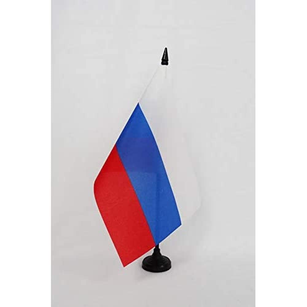 Russian Soviet Federative Socialist Republic 1991-1993 Table Flag 5'' x 8'', Soviet Russia RSFSR Desk Flag 21 x 14 cm