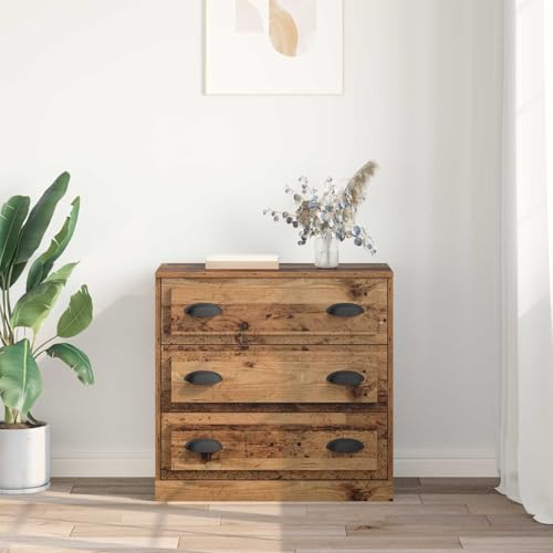 Aparador rústico de madera de 70 cm para pasillo y comedor 5