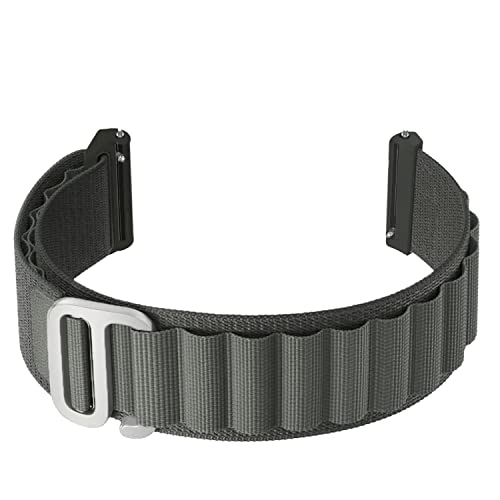 Image of ACM Watch Strap 22mm compatible with Amazfit Helio | Nylon Sports Hook Band