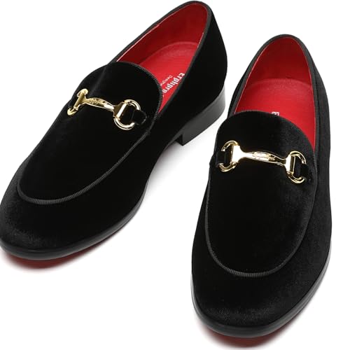 Men's Loafers Velvet Fashion Luxury Wedding Party Dress Shoes3