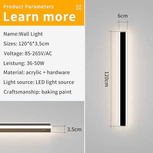 Outdoor Modern Wall Light 120CM - Image 4